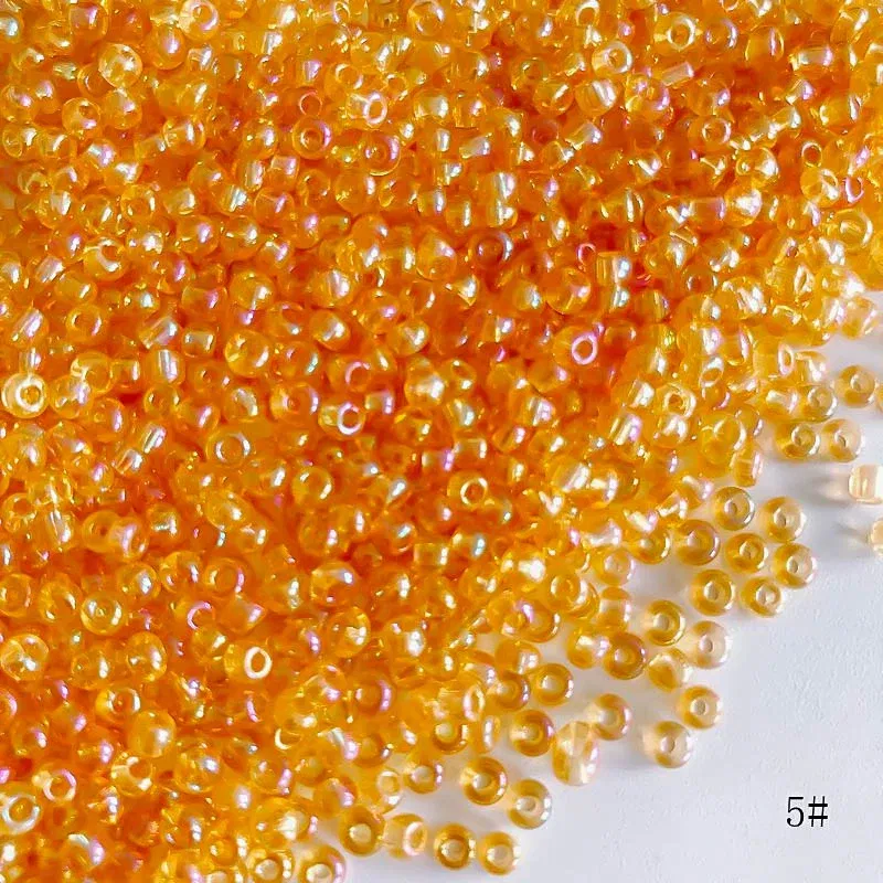 Color: GRAY, Item Diameter: 4mm - 2mm 3mm 4mm Glass Seed Loose Beads Small Charms DIY Craft Bracelet Beads for Jewelry Making Supplies Necklace Accessories