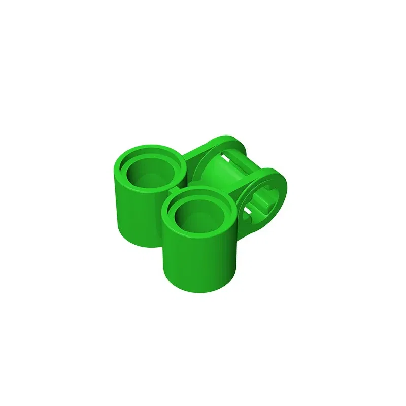 Color: army green - Gobricks GDS-927 Technical, Axle and Pin Connector Perpendicular Double compatible with lego 32291 pieces of children's toys