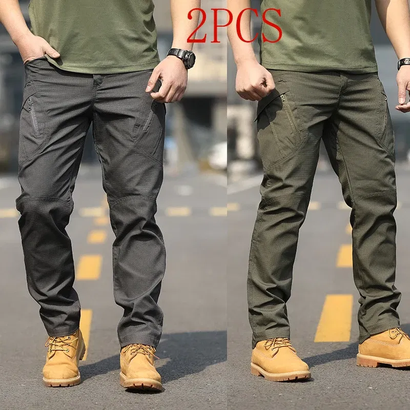 Color: Gold, Size: 4XL - Archon X9 Tactical Pants Slim Fit Waterproof Camouflage Training Pants Spring Autumn Breathable Waterproof Overalls Loose Wear