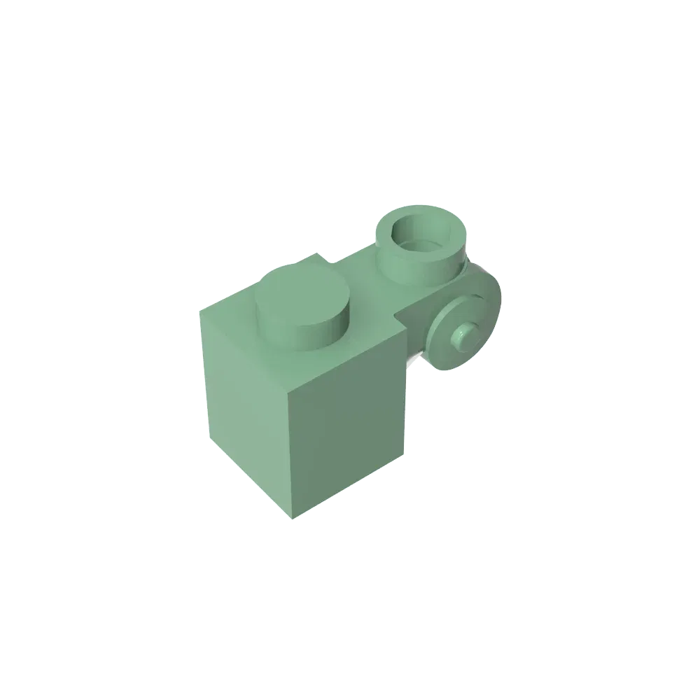 Color: light green - Gobricks GDS-M150 Brick Special 1 x 1 with Scroll with Open Stud compatible with lego 20310 Assembles Building Blocks