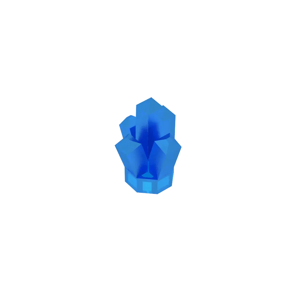 Color: Clear - Gobricks GDS-2022 Rock 1 x 1 Crystal 5 Point compatible with lego 30385 Building Blocks Technical pieces of children's toys