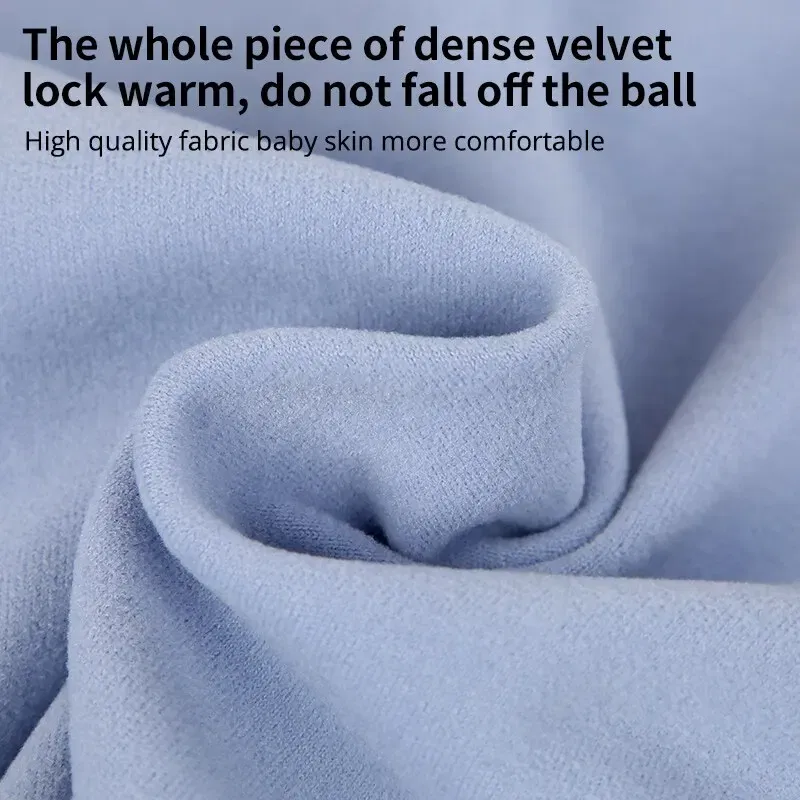 Color: SKY BLUE, Kid Size: 9 - 2-Piece Children's Thermal Underwear Suit boys' Autumn Clothes And Trousers Padded Cotton Sweater Girls' Casual Joker Home Cloth