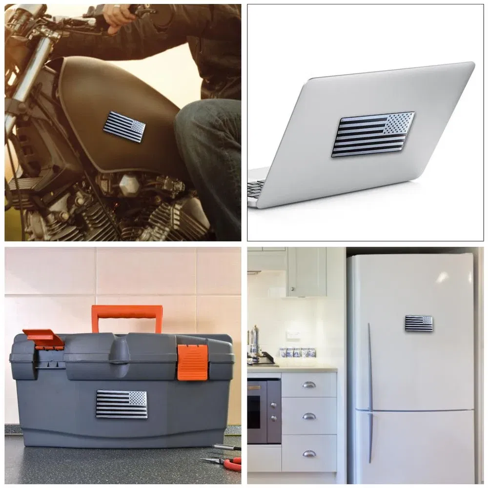 Color: army green - 2Pcs/Pair 3D American Flag Sticker Emblem Decals Cut-Out Car Military Patriotic Emblem, Bumper Stickers Decal for Car Truck SUV