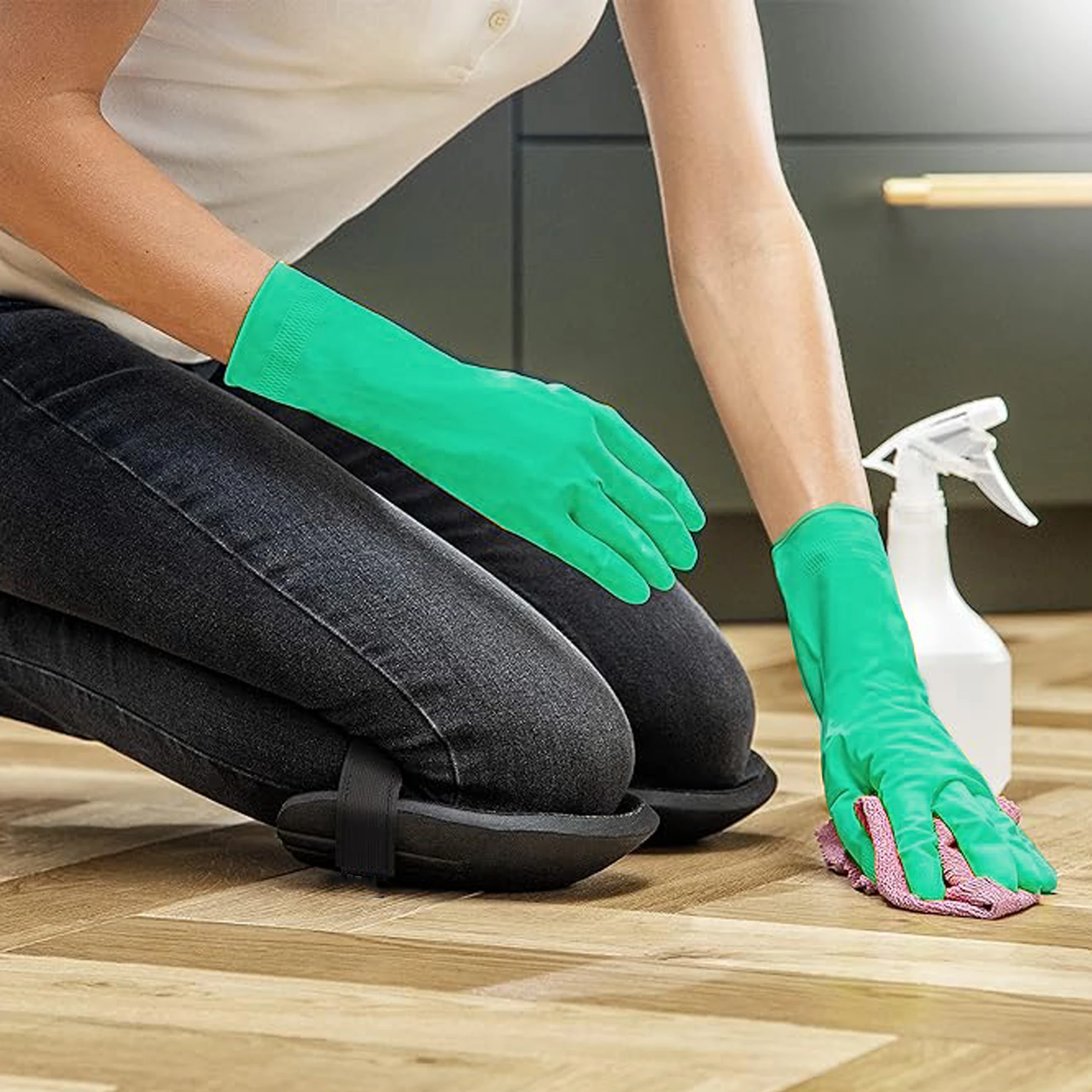 Color: Pink, Ships From: CHINA - 1 Pair Lightweight Waterproof Foam Gardening Knee Pads for Men and Women - pads with adjustable hook and loop straps