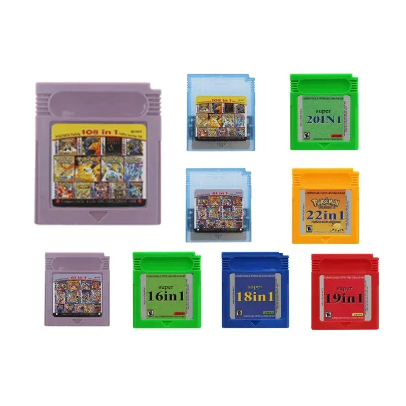 Color: two - 16 Bit GBC Game Cartridge Video Game Console Card 108-in-1 61-in-1 22-in-1 20-in-1 18-in-1 All-in-One Combo For GBC/GBA/SP