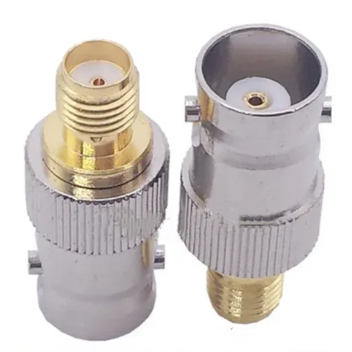 Color: Red - Q9 BNC To SMA Adapter SMA Male Female To BNC Male Female Straight  Coaxial RF Connector