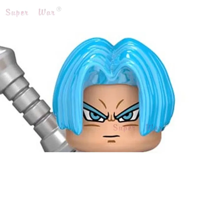 Color: light yellow - Single New Cartoon Action Figures accessories Building Block children WM2081 WM6105 WM6106