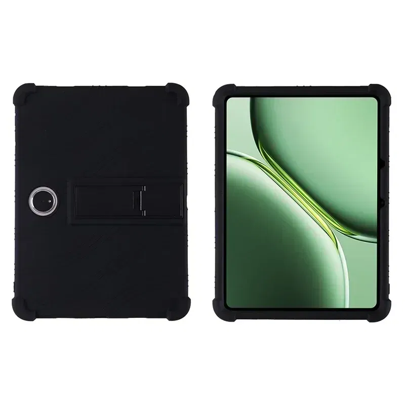 Color: Black, Size: eleven - Case for TCL Tab 11 Gen 2 Android 14 Tablet 11"  9465X Tablet PC Soft Silicone Shockproof Cover with Rear Kickstand