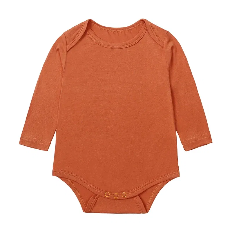 Color: tan, Kid Size: 12M - 2025 Summer Newborn Boy Girl Romper Baby Bamboo Fiber Breathable Clothing Long Sleeve Toddler Jumpsuit Infant Bodysuit Pajamas