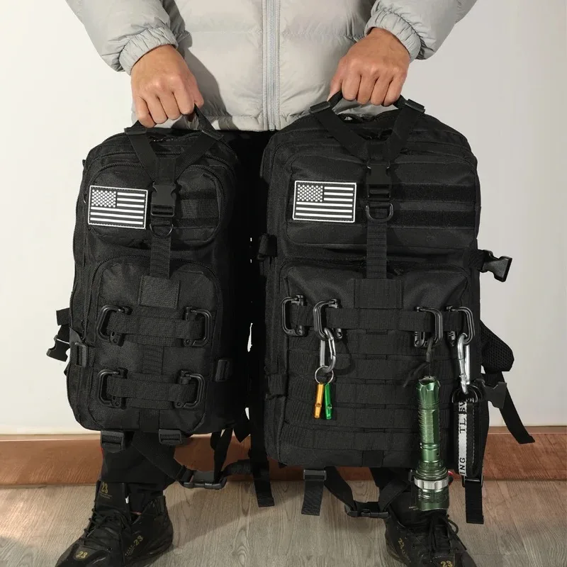 Color: GRAY - 25L/50L Outdoor Sports Fitness Backpack Training Modular Backpack Multifunctional Backpack