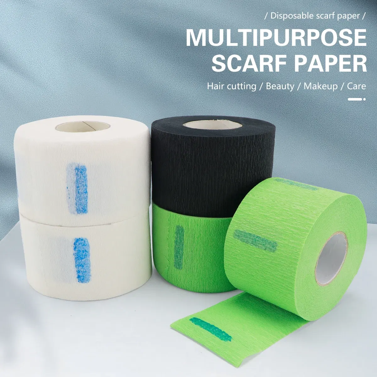 Color: Dark Khaki - Barbershop 1 Roll Protection Hairdressing Neck Paper Disposable Hair Cutting Accessory Supplies