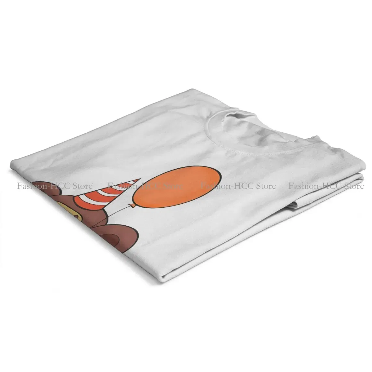 Color: WHITE, Size: XXXL - Cheburashka Che Burashka Gena Russian Cartoon Polyester TShirts Birthday Distinctive Homme T Shirt Hipster Clothing