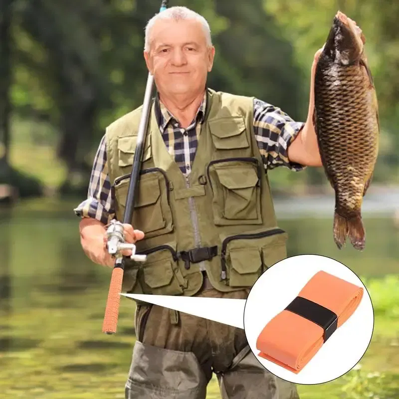 Color: Brown, Ships From: CN - 2023 Badminton Grip Tape Anti-Slip Fishing Rod Wrapping Belt With Holes Absorbing Sweat Grip Sticky For Tennis Sports Racquets