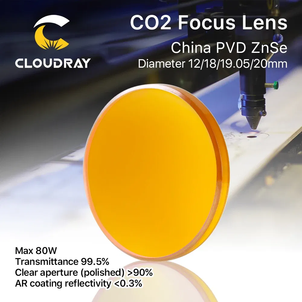 Focal Length: 38.1mm, Ships From: CHINA, Diameter: 40mm - Cloudray China CO2 ZnSe Focus Lens Dia.18 19.05 20 mm FL38.1 50.8 63.5 101.6 127mm 1.5 - 4" for Laser Engraving Cutting Machine
