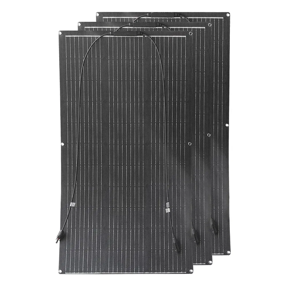 Color: Golden, Ships From: CHINA - Top Solar panel kit and 300w 200w 100w flexible solar panels 12v 24v high efficiency battery charger module