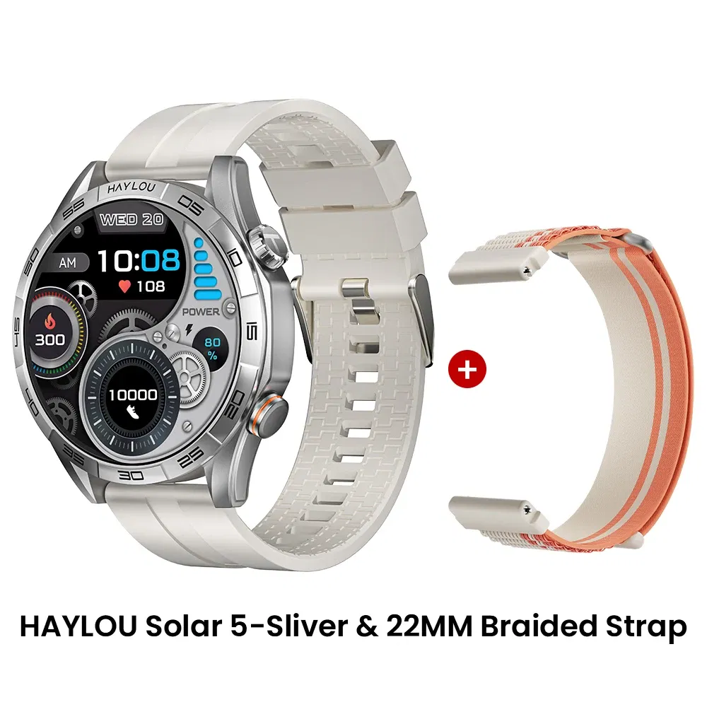 Color: MULTI, Ships From: CHINA - New! HAYLOU Solar 5 Voice Calling Smartwatch 1.58'' AMOLED Display 60Hz Smart Watch 24H Health Monitoring Sports Smartwatch for