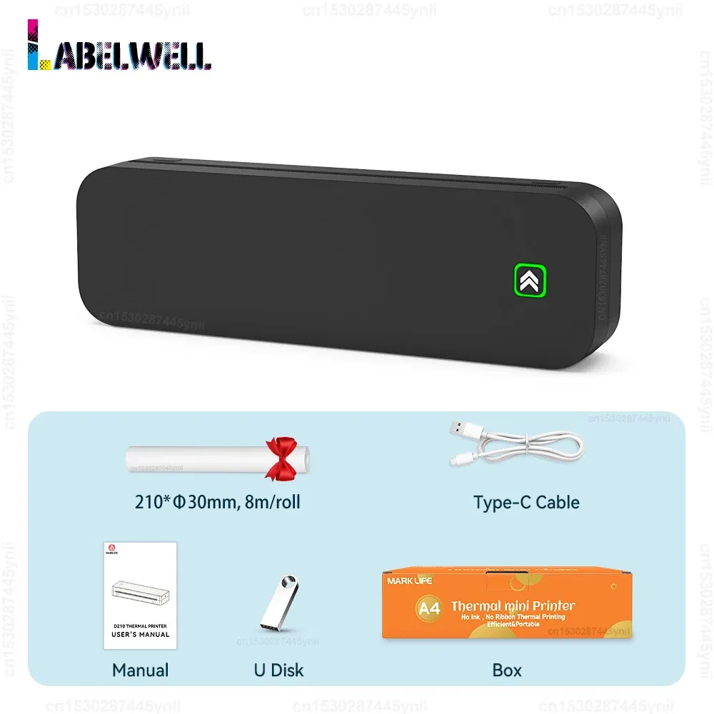 color: black, Ships From: CHINA - Top Inkless Tattoo Stencil Printer Portable A4 Thermal Printer Wireless Bluetooth PDF Photo Tattoo Paper Print for Android IOS