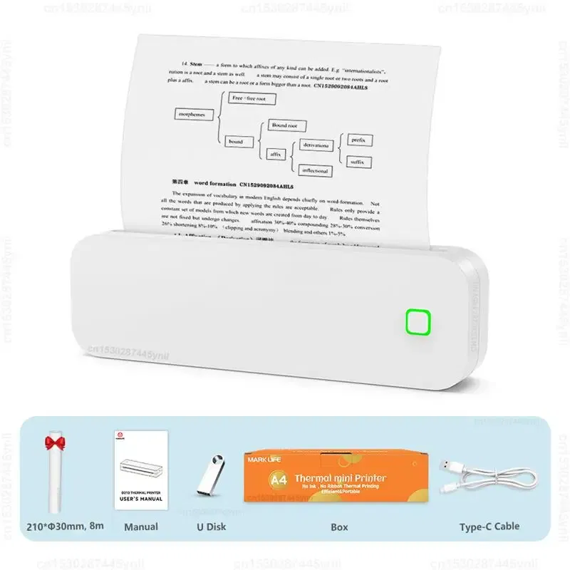 color: black, Ships From: CHINA - Top Inkless Tattoo Stencil Printer Portable A4 Thermal Printer Wireless Bluetooth PDF Photo Tattoo Paper Print for Android IOS