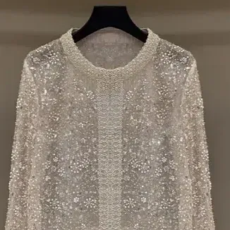 Luxury Beading Coat Women Heavy Industry Sequined See Through Long Sleeve Round Collar Short Tops Summer Fashion Trendy