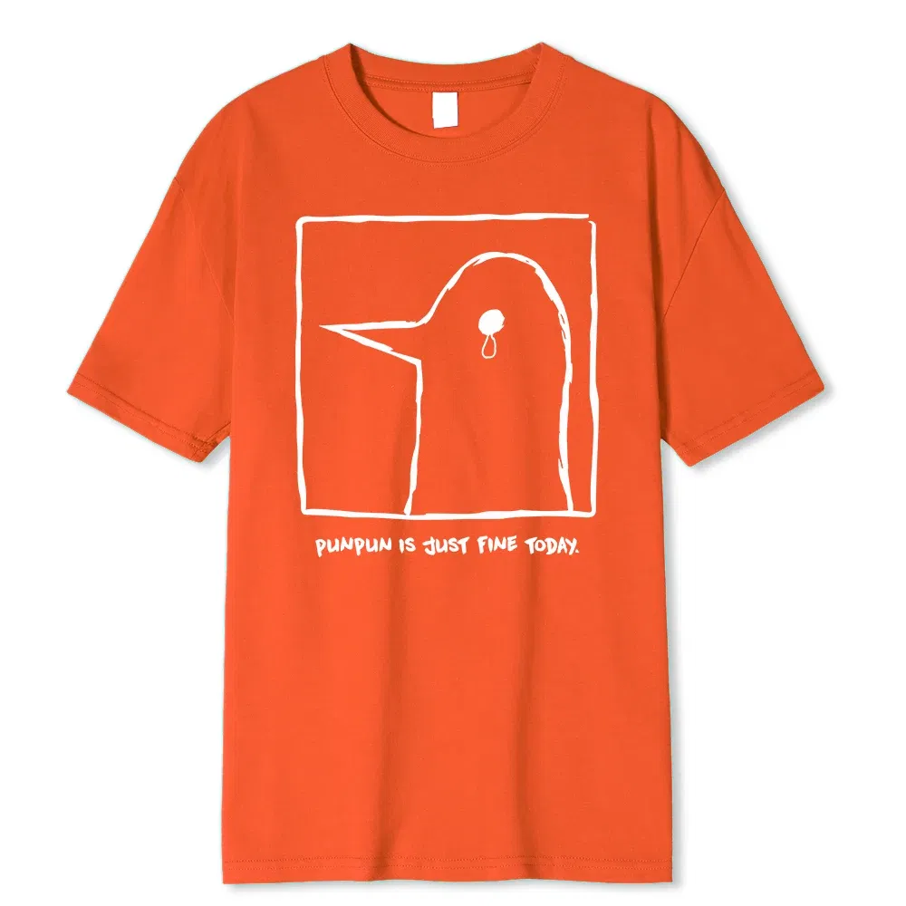 Color: Blue, Size: S - Oyasumi PunPun Modal Print T-Shirts Funny Anime Streetwear Camisetas Men Women Short-sleev Fashion Harajuku Cartoon Tee Shirt