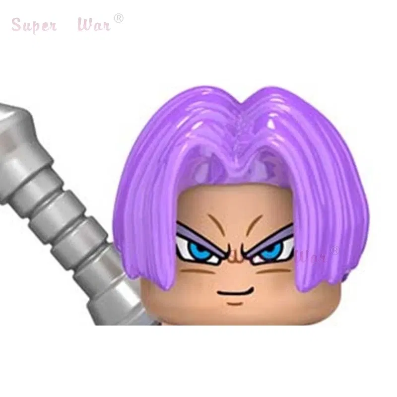 Color: SKY BLUE - Single New Cartoon Action Figures accessories Building Block children WM2081 WM6105 WM6106