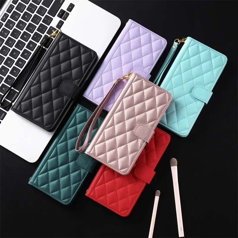 Material: ABS, Color: green - Long lanyard Flip Leather Case for Samsung Galaxy Note 20 Ultra 10 9 8 Plus A10 A20E A30 A50 A70 A51 A71 A21S Wallet Card Cover