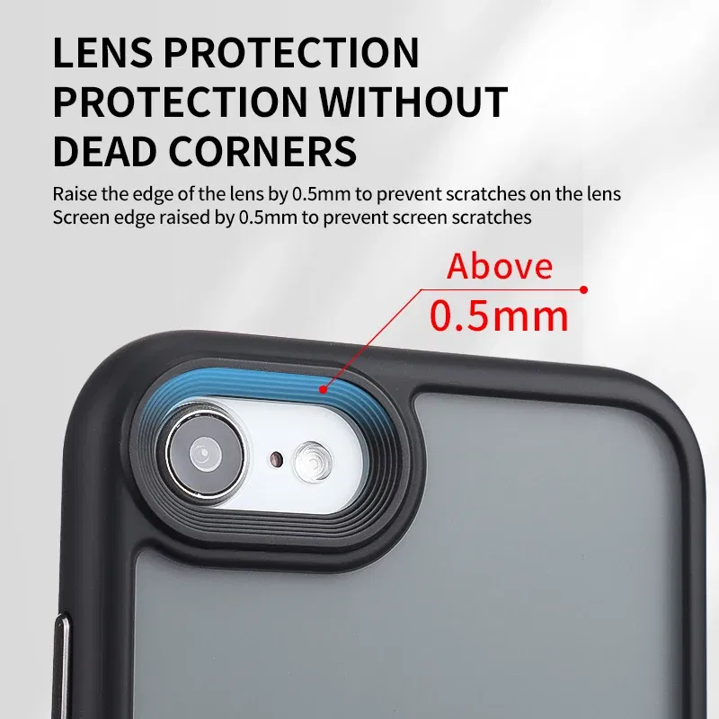 Color: WHITE, Material: ABS - Magnetic Luxury Matte Translucent Armor Shockproof Case For iPhone 7 8 SE2 SE3 7Plus 8Plus For Magsafe Wireless Charge Cover