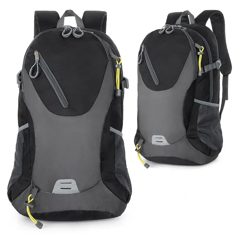 Color: black - Outdoor Backpack Hiking Sports Mountaineering Bag Riding Backpack 40L Waterproof Backpack Leisure Travel Bag