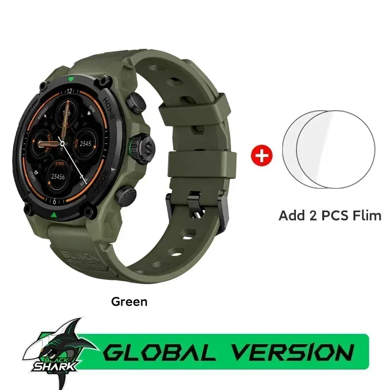 Color: Blue, Ships From: CHINA - [World Premiere]Blackshark GS3 Smart Watch Global Version 1.43"AMOLED Display GPS Satellite Positioning 21 Day Life 5ATM