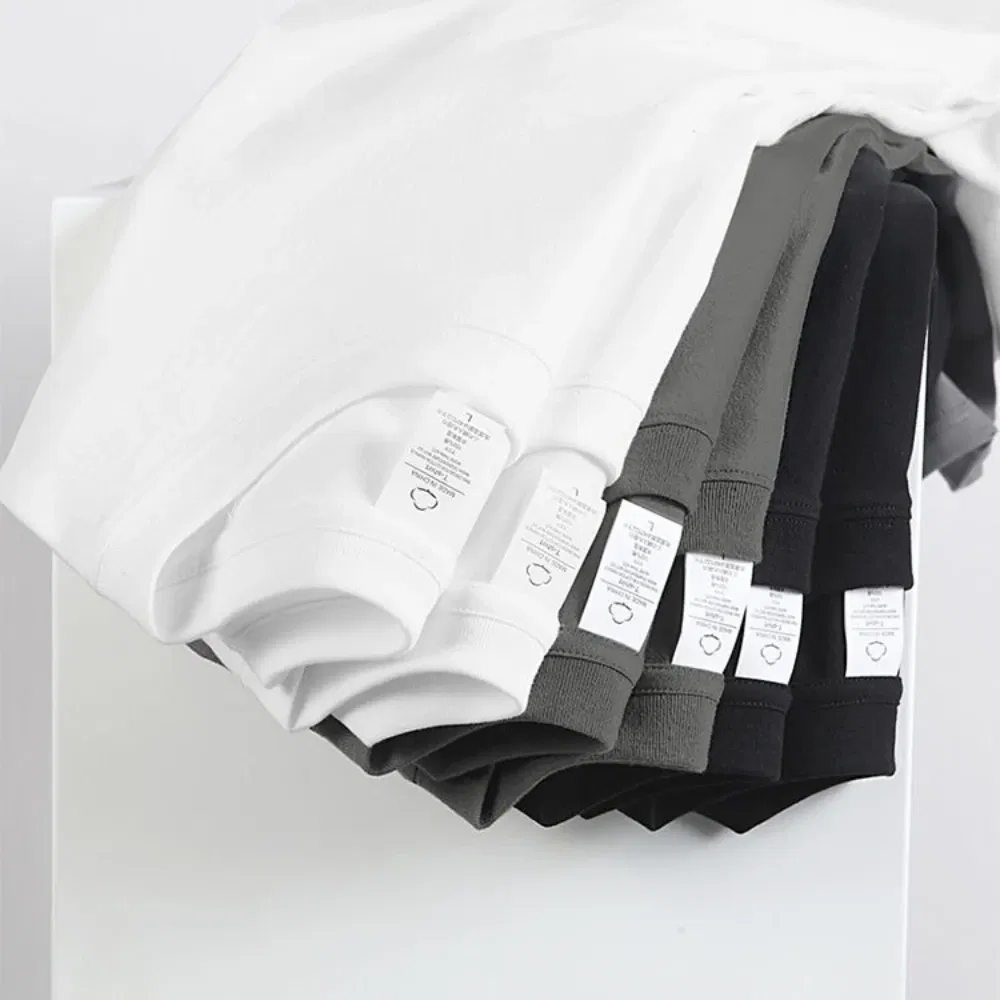 Color: black, Size: M, Sale by Pack: Pack of 2 - 2PCS 100% Cotton Solid T Shirts Men's and Women's Short Sleeve White Tees Casual Breathable Loose Round Neck T-shirt Couple Tops