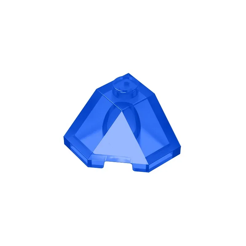 Color: Light  Blue - Gobricks GDS-802 ROOF TILE 2X2X1 45 DEGR.-BOT.45DEGR. compatible with lego 13548 children's DIY Educational Building Blocks Tech