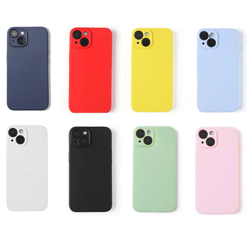 Color: pink, Material: Microfiber - Luxury Silicone Phone Case for iPhone 11 12 13 14 15 Pro Max Mini Soft Candy Cover for iPhone XR XS Max 7 8 Plus SE 2020 Cases