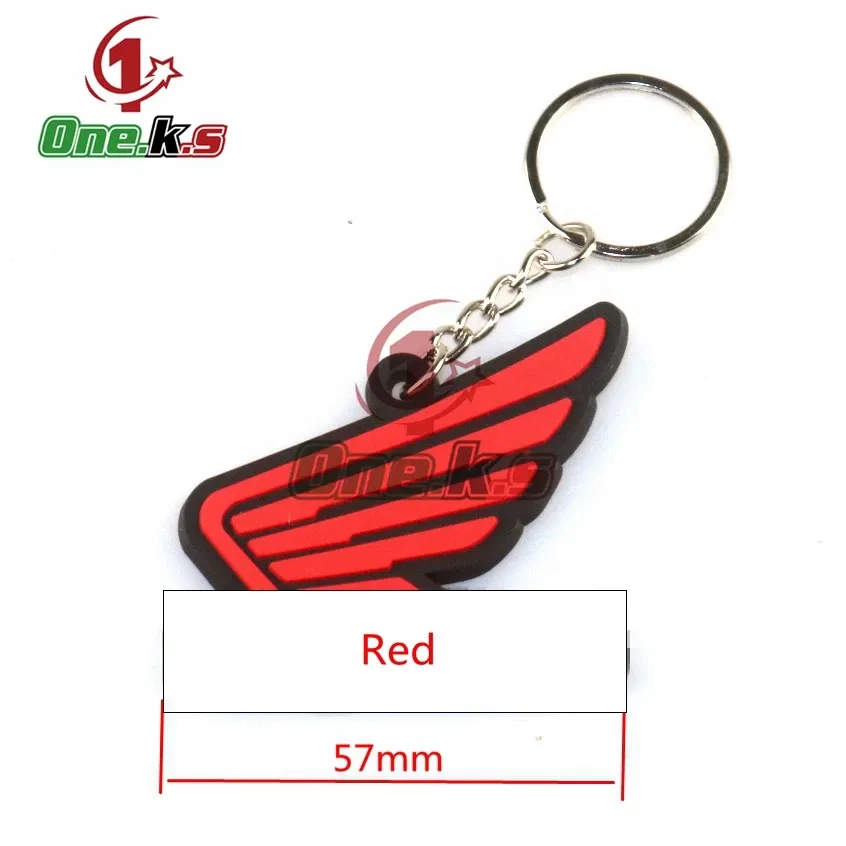 Color: Dark Grey - Rubber Motorcycle Key Ring Key Chain cool keychain 3D Soft For HONDA CB1000 CB650F  CBR100RR  CB650R
