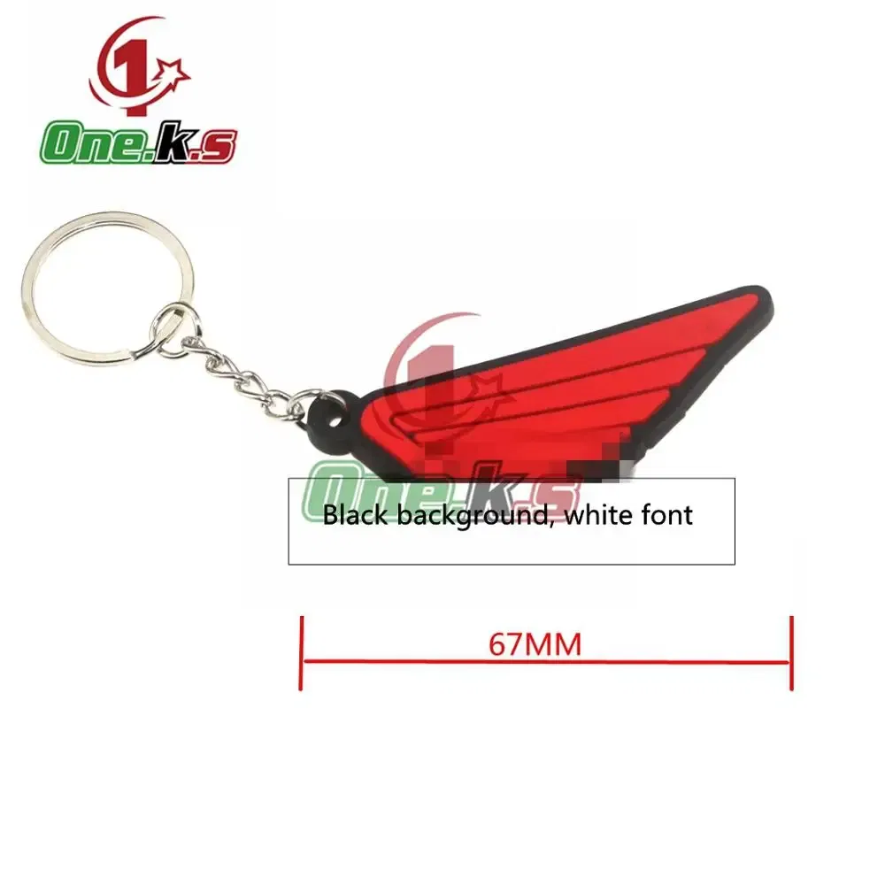 Color: Dark Grey - Rubber Motorcycle Key Ring Key Chain cool keychain 3D Soft For HONDA CB1000 CB650F  CBR100RR  CB650R