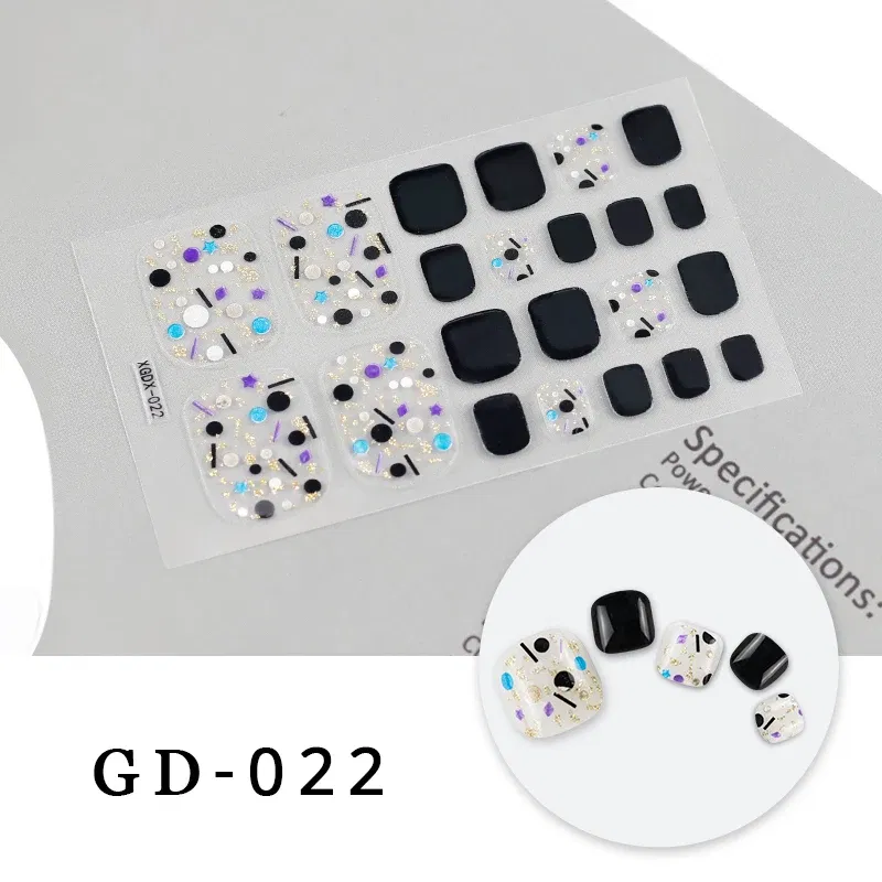 Color: Camel Color - Colorful Nail Stickers Foot Shiny Glitter Nails  Charms Full Cover Self-Adhesive Nail Polish Stickers for Nails Art