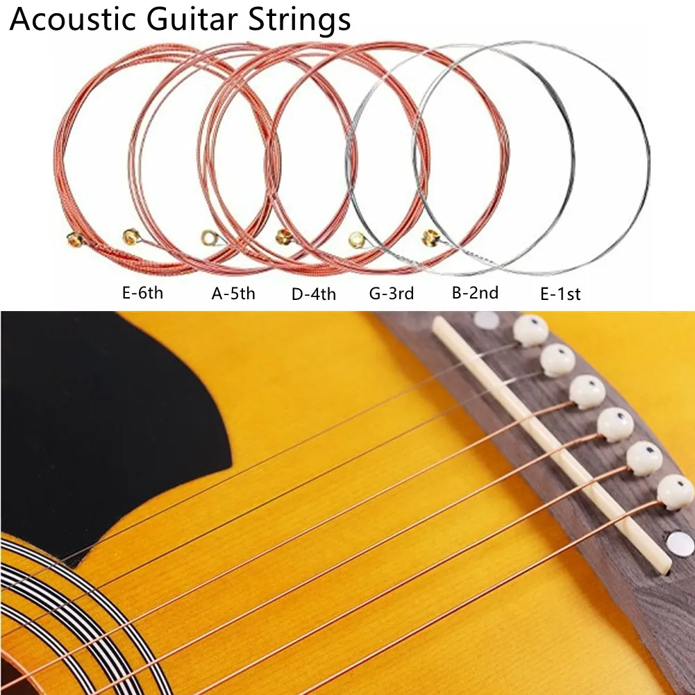 Color: PURPLE, Ships From: CHINA - Acoustic Guitar Strings E B G D A Single String Gauges 012 014 024 027 035 040 Musical Instrument  Guitars Strings Guitar Part
