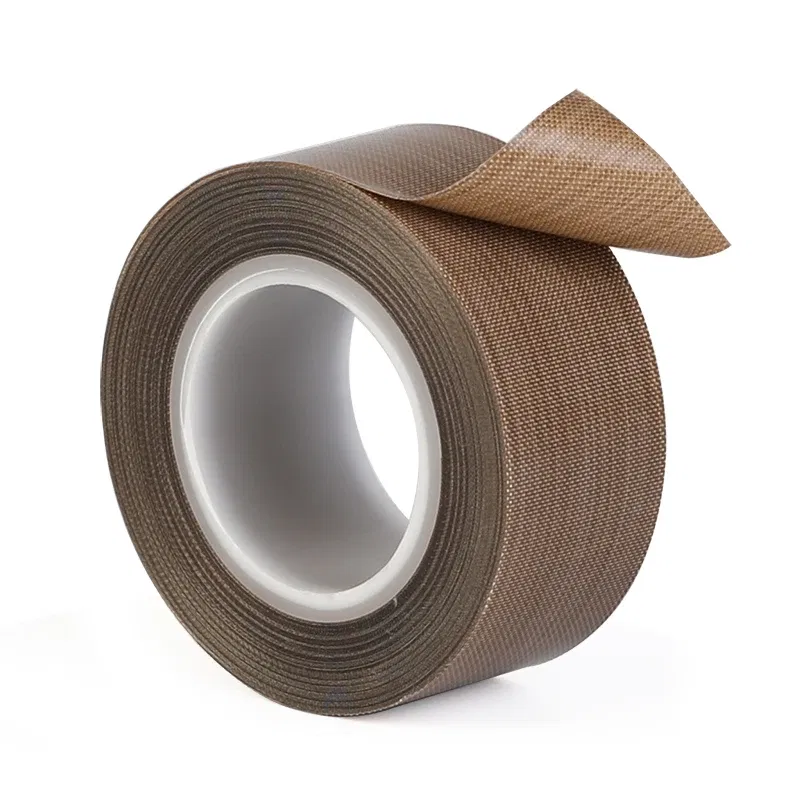 Length: 1m, Thickness: 1mm, Width: 50mm - 0.18mm 300 Degree High Temperature Resistance Adhesive Tape Cloth Heat Insulation Sealing Machine PTFE Tape