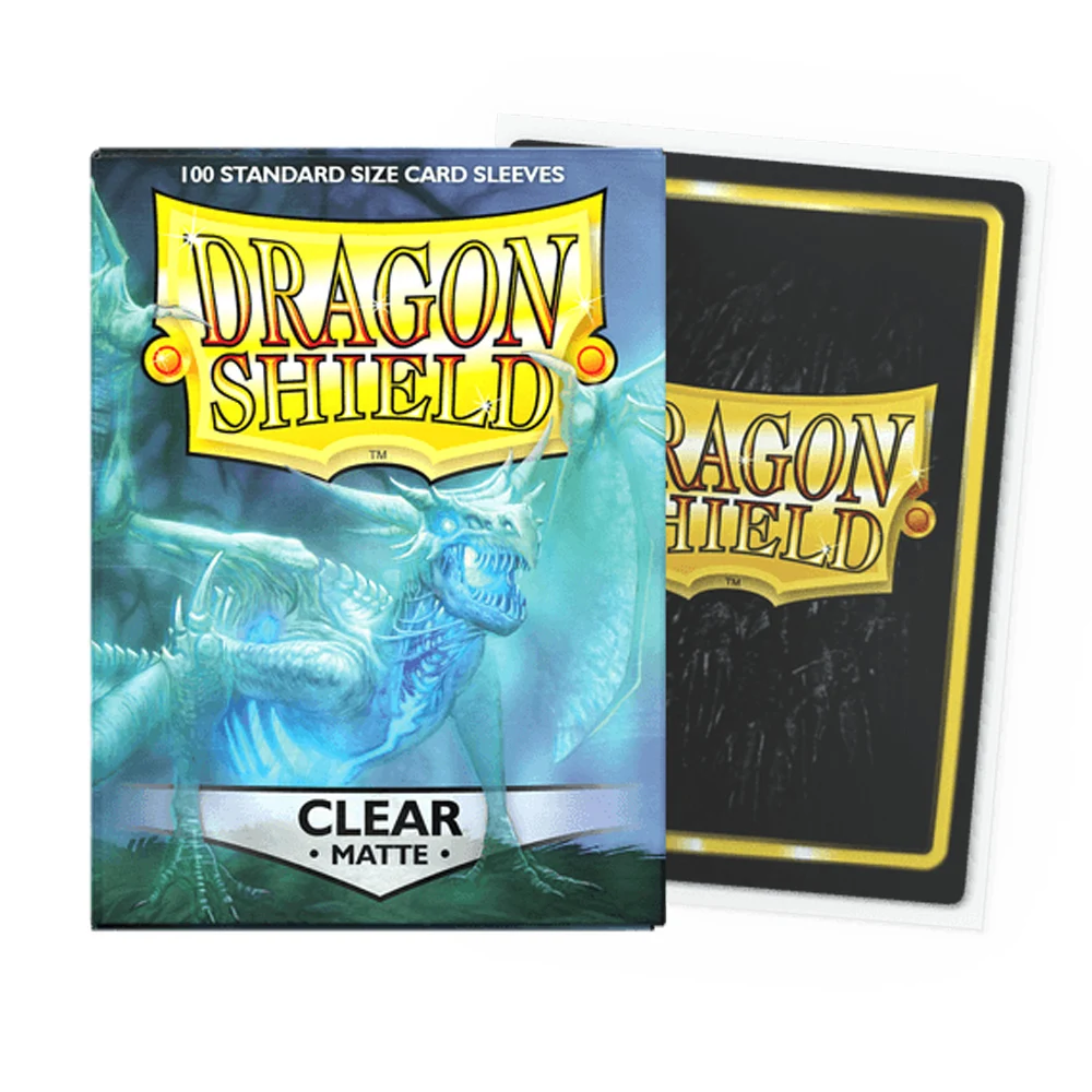 Color: Gold - 100 PCS/BOX 66x91mm Standard Size Demark Dragon Shield Matte Card Sleeves for MTG/PKM/YGO/TCG Board Game Cards Slevees