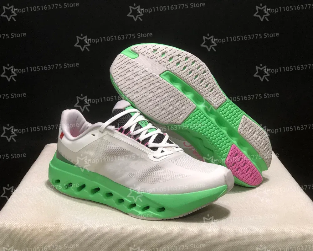 Color: Red, Shoe Size: 42 - Hot 2025 NEW Women Men Cloudsurfer-Next Running Shoes Breathable Anti Slip Cushioning Road Run Sport Lifestyle Outdoor Sneakers