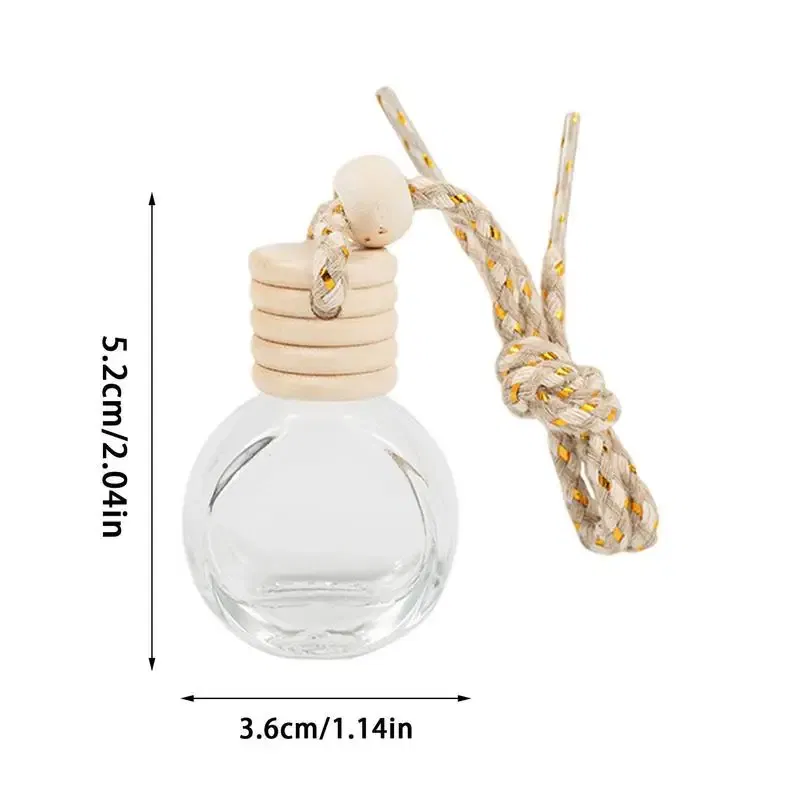 Color Name: Red, Ships From: CHINA - 10ml Car Air Freshener Bottle Car Hanging Perfume Pendant Fragrance Empty Glass Perfume Diffuser Aromatherapy Decoration Bottle