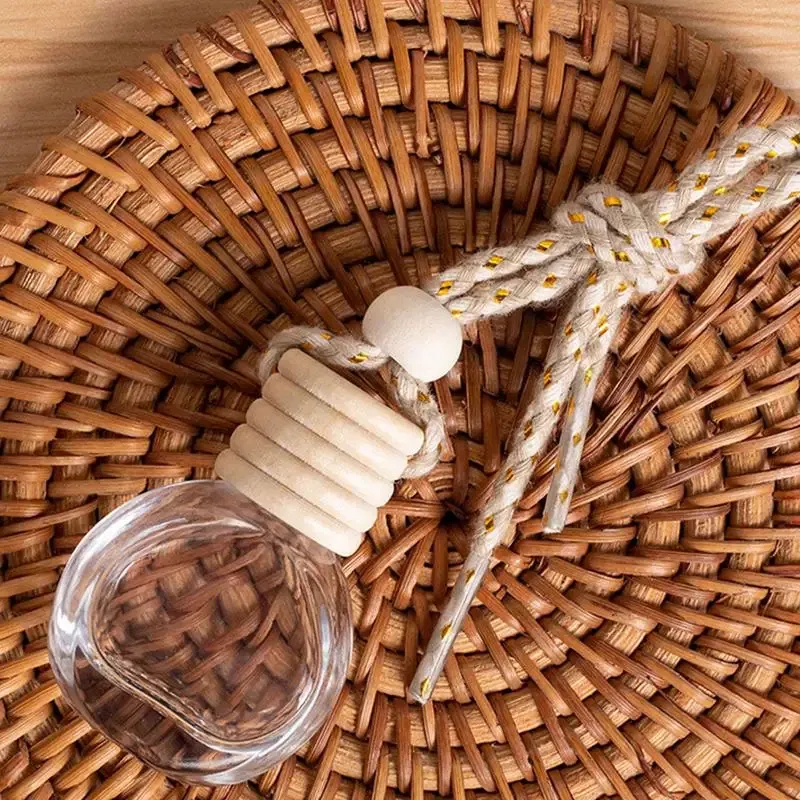 Color Name: Red, Ships From: CHINA - 10ml Car Air Freshener Bottle Car Hanging Perfume Pendant Fragrance Empty Glass Perfume Diffuser Aromatherapy Decoration Bottle