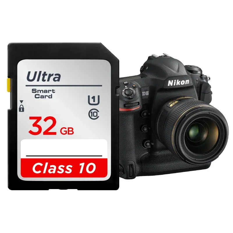 Capacity: 4GB - SD Card 64GB 128GB 256GB V10 16GB 32GB Normal Full Size Flash SD Memory Card High Speed for Camera