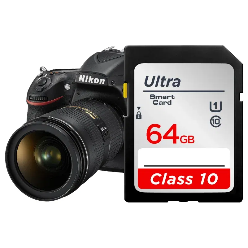 Capacity: 4GB - SD Card 64GB 128GB 256GB V10 16GB 32GB Normal Full Size Flash SD Memory Card High Speed for Camera