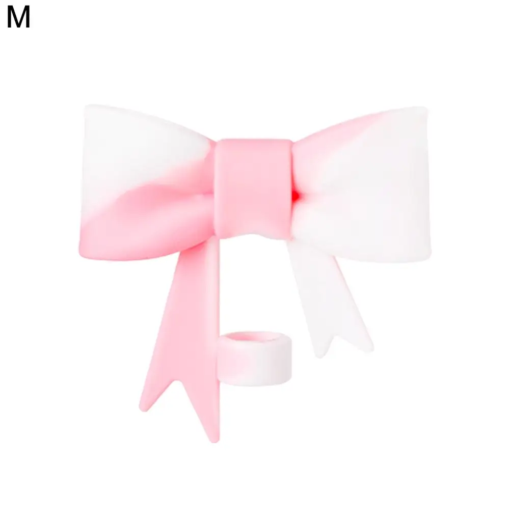 Color: Chocolate, Ships From: CN - Bow Straw Cap Covers Toppers Silicone Accessories For Stanley Cups 30&40 Oz Tumbler And With 1pc Protective Boot ?»?