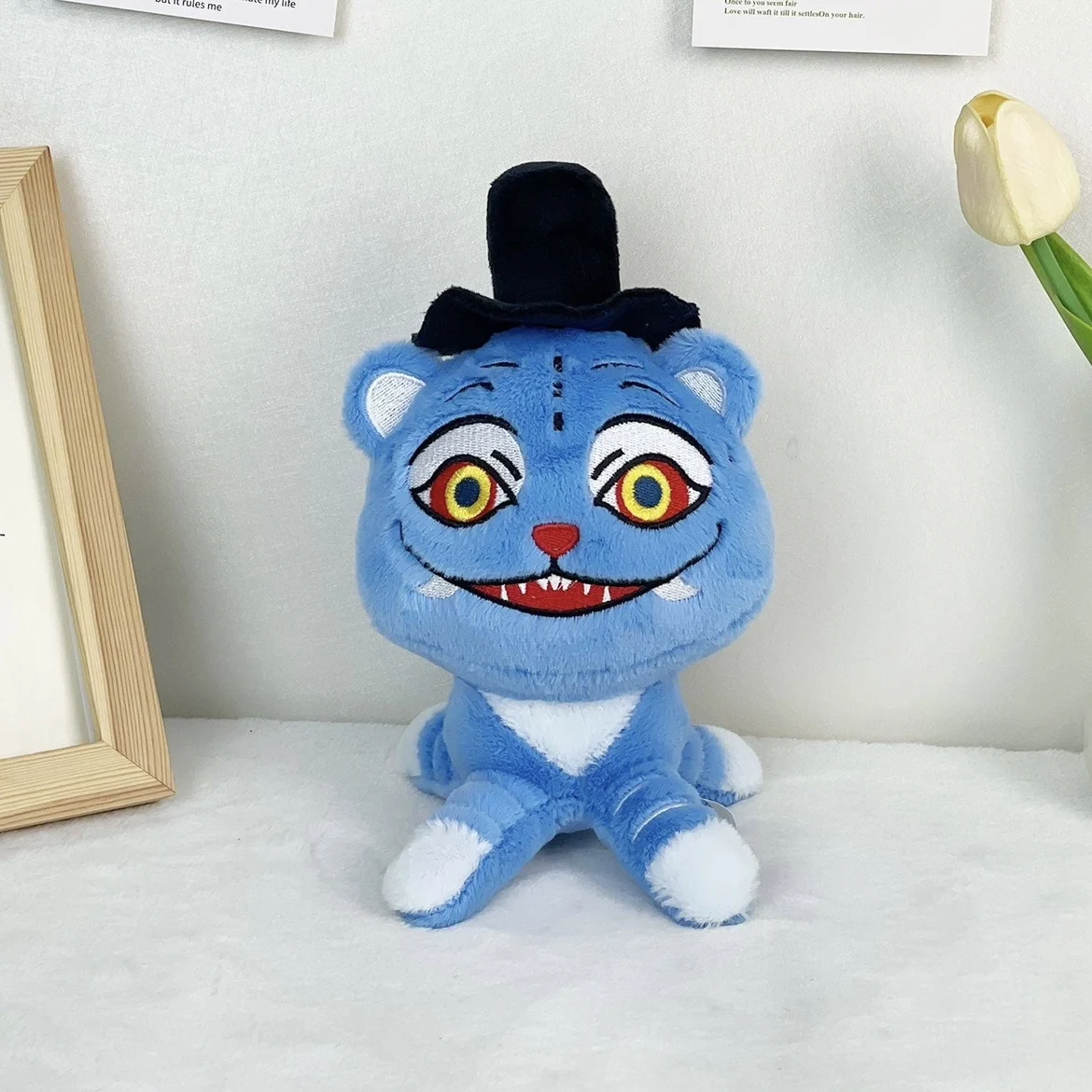 Color: plum - TreasuringU New hot Kpop Demon Plush Toys Game Hunters Tiger Stuffed Toy Doll Blue Tiger Animals Plushie Birthday Gifts