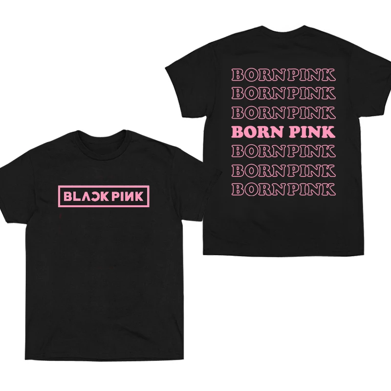 Color: army green, Size: S - 100% Cotton T Shirt Men Women T-shirt Black Print Pink Kpop Short Sleeve Casual Oversized Girl Tee Fashion Big Size Clothing