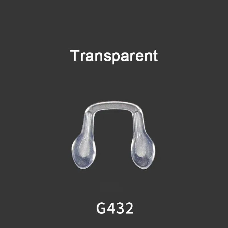 Color: WHITE - 1pair Silicone U Shape Nose Pad Arm Eyeglasses Anti Slip Accesssory