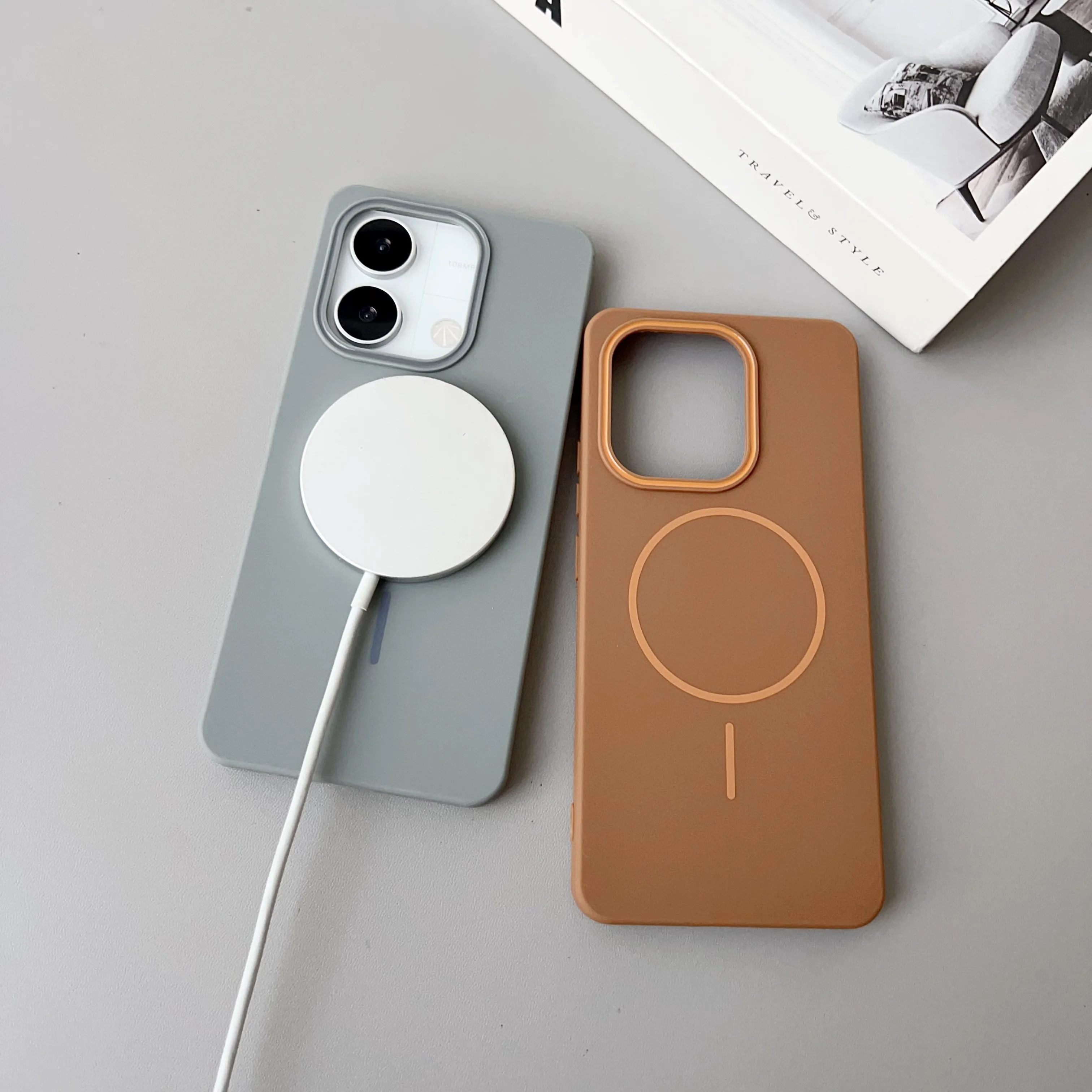 Color: black, Compatibility by Model: Redmi Note 14 Pro 4G (Global) - NEW  For Redmi Note 14 13 Pro A4 A5 4G 5G skin sensitive original thin circle magnetic solid color phone protective case