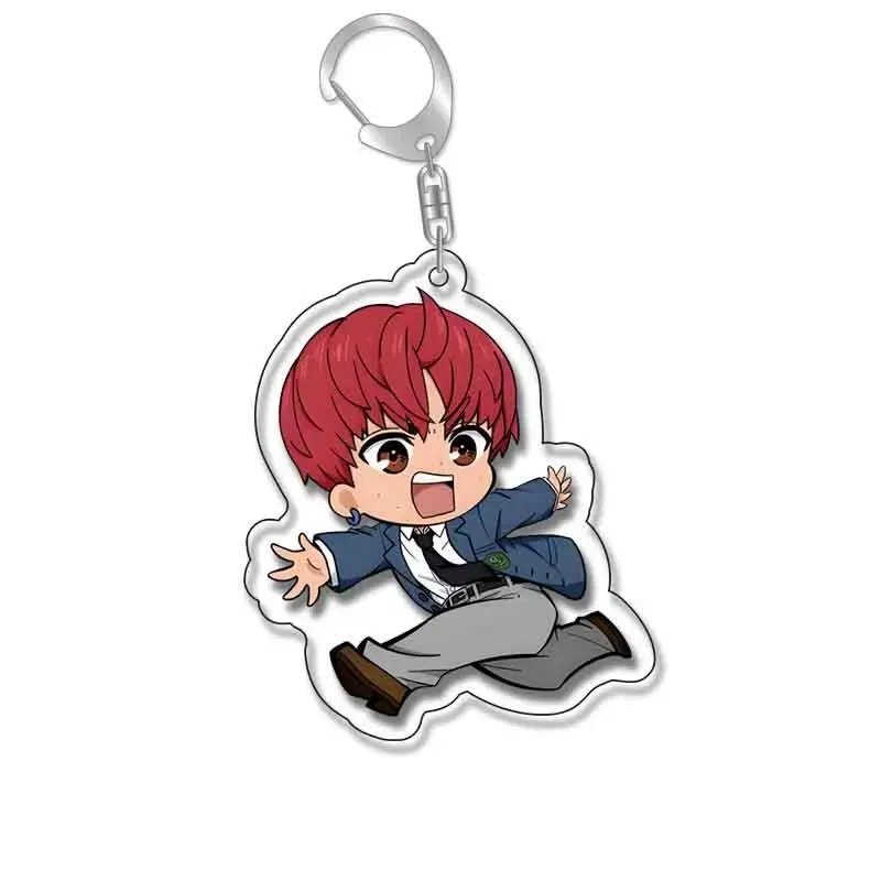 Color: Red - Anime Dandadan Momocute Cartoon Key Ring Keychain Jewelry Girl Pendant Fashion Children Gift Accessories Bag Charms Acrylic