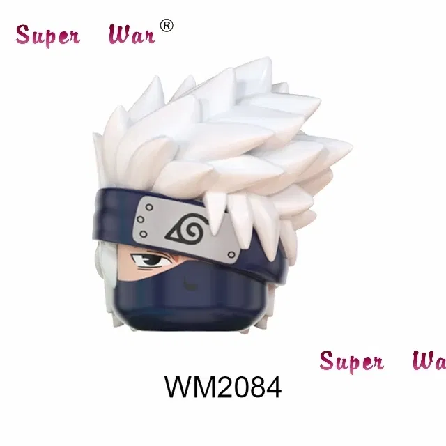 Color: Trans-black - Single New Cartoon Action Figures accessories Building Block children WM2081 WM6105 WM6106